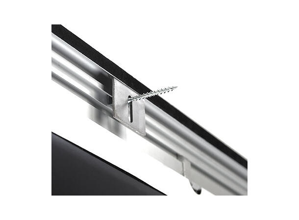 KingPin rammesp. lerret 16:9 170x95,5cm Ryddesalg 77" semsket sort kant