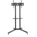 AVP PRO Gulvstativ 32-75" maks 40kg Ryddesalg/32-75"med hjul og hylle