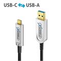 FiberX Serie - USB 3.1 Fiber Optic cable USB-A to USB-C - 15m