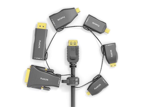 PureLink Adapter Ring Large - 6x HDMI 4K miniDP/DP/USB-C/Mini HDMI/Micro HDMI/DVI