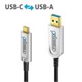 FiberX Serie - USB 3.1 Fiber Optic cable USB-A to USB-C - 20m