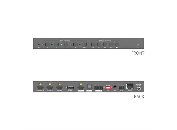 PureTools 4x1 4K 18Gbps Presentation Switcher with Dolby Vision™