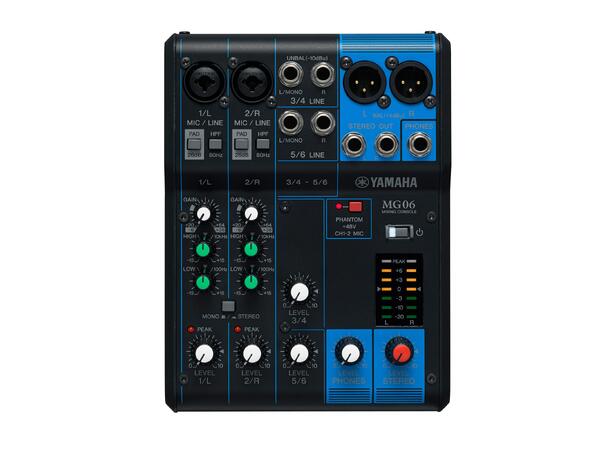 Yamaha Analog mixer, max 2 mic/6 Line (2 mono+2 stereo)