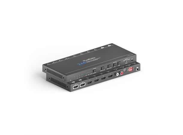 PureTools 2x4 4K HDMI Splitter/Downscale Audio De-Embedding