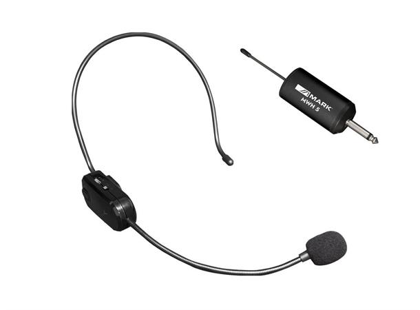 Work trådløs hodebøyle mikrofonsystem Oppladbart, 30 frekvenser(UHF), USB