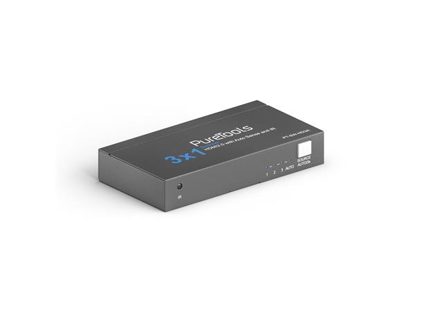 PureTools 3x1 4K 18Gbps HDMI Switcher with Auto Sense