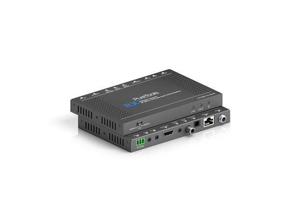PureTools HDBaseT Receiver/De-Embedding 4K,40m4K/70m1080p/audio-HDMI ut
