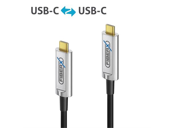 FiberX Serie - USB 3.1 Fiber Optic cable USB-C to USB-C -15m