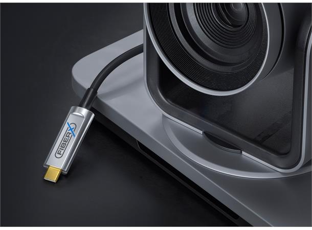 FiberX Serie - USB 3.1 Fiber Optic cable USB-C to USB-C -15m