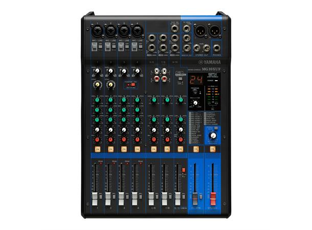 Yamaha Analog mixer, max 4 mic/10 Line (4 mono+3 stereo) Digital effects