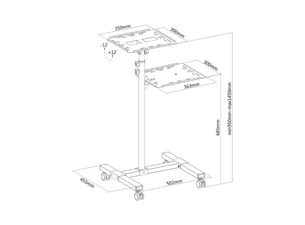 PureMounts  Projector Cart