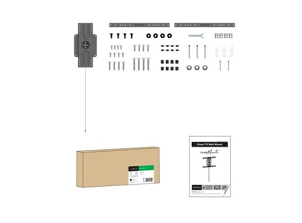 PureMounts  Wallmount - Rotation VESA 200-600, black, 50kg