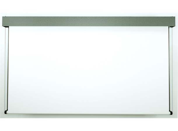 Screenline Maximillian  850x850 cm svart kasse, lystett duk