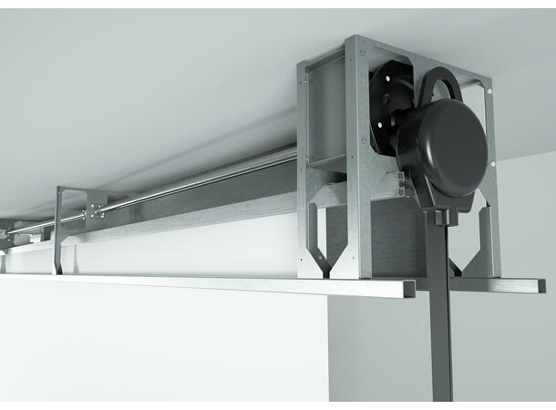 Screenline Maximillian  850x850 cm svart kasse, lystett duk