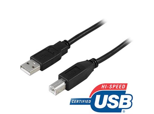 AVP USB 2.0 A - B kabel 2meter USB 2.0, 480 Mb/s.