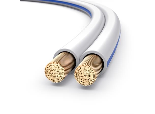PureLink høyttalerkabel 2x2.50mm² 25m White.,99,9% OF copper,0,20mm B