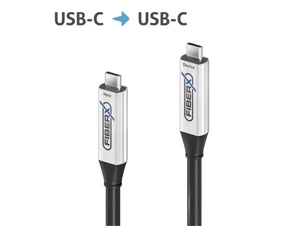 Purelink FiberX USB-C Cabel AOC 10m USB 3.2 Gen 1 - 5 Gbps & 60W PD