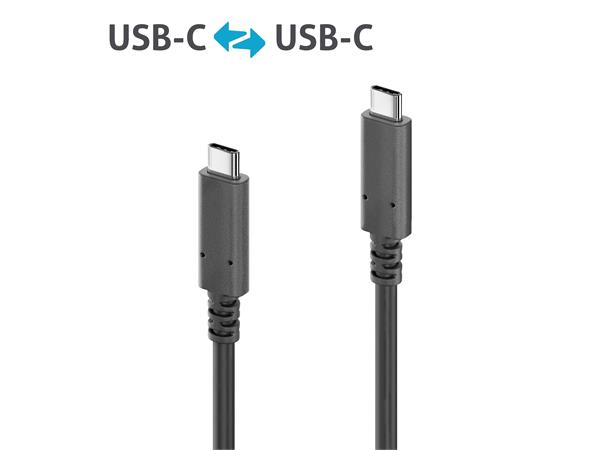 AOC USB-C 3.2 Fiberkabel 10Gbps 8m Bakoverkomp.60W.4K30.3A.USB-C-USB-C