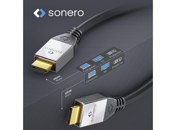 Sonero 4K HDMI kabel 1mtr 4K / UltraHD / 2160p @60Hz, 8bit, 4:4:4