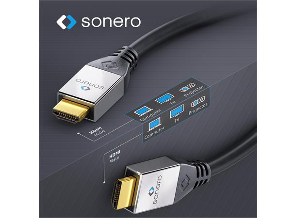 Sonero 4K HDMI kabel 2mtr 4K / UltraHD / 2160p @60Hz, 8bit, 4:4:4