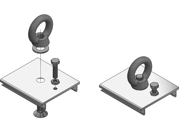 Screenline MOT/LODO Øyebolt brakett 2 Stk