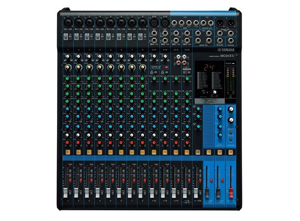 Yamaha Analog mixer, max 10 mic/16 Line (8 mono + 4 stereo) Digital effects