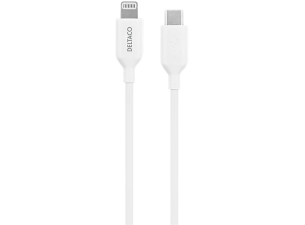 USB-C - Lightning cable, 1 m, white USB 2.0, Lightning Apple C94 chipset, MF