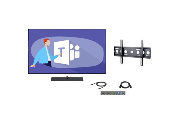 AVP pakke entry-level UC møterom 65" LG UR65"/veggfeste/BYOD/switch
