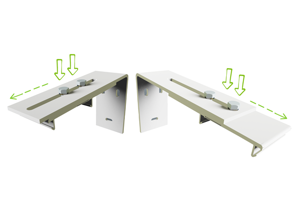 Screenline MOT avstandsbrakett 5-15cm 1. par