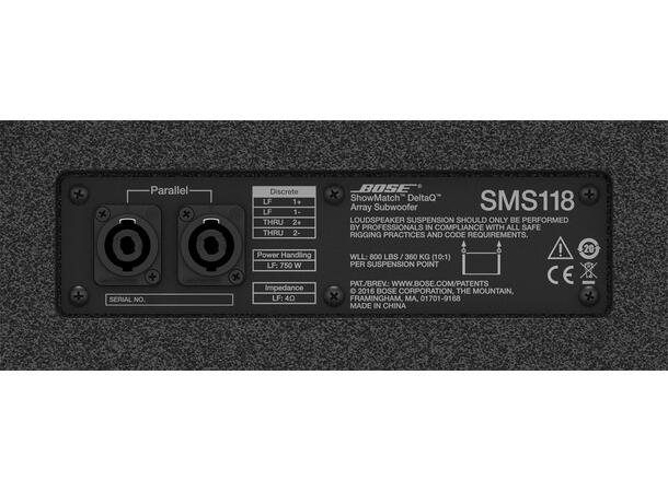 BOSE SHOWMATCH SMS118 DELTAQ ARRAY SUBWOOFER