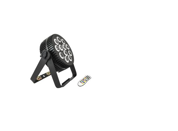 WorkPro - SLIM PAR, RGBW LED 96W Beam angle 25º DMX 8CH 12 x8W RGBW LED