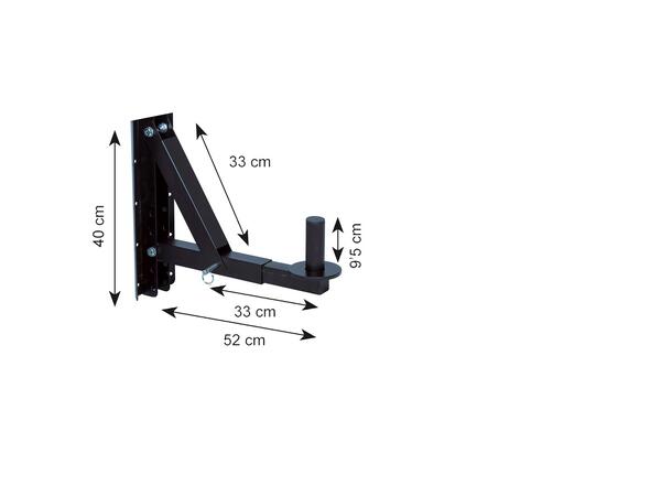 WorkPro - Wallmount bracket 60 KG Tiltable and extendable, pairs