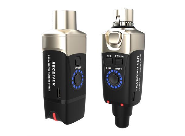 Xvive - U3 Microphone Dynamsik 2,4GHz XLR WL TX/RX >30m >5t batteri