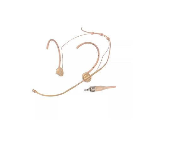 Workpro -  beige hodebøylemikrofon 3.5 mm minijack with female screw.
