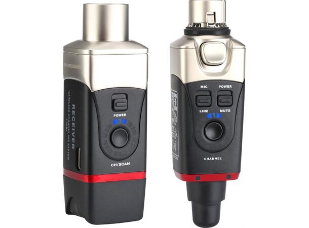 Xvive - U35  Microphone Dynamsik 5,8GHz XLR WL TX/RX >30m >5t batteri