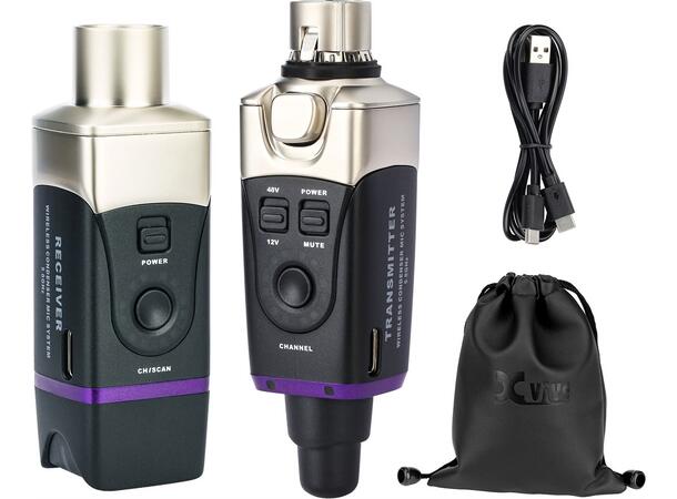 Xvive - U35C Microphone WL System XLR WL TX/RX 12V-48V >30m >5t batteri