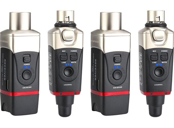 Xvive - U35D PA WL Stereo System XLR WL 2xTX/RX >30m >5t batteri