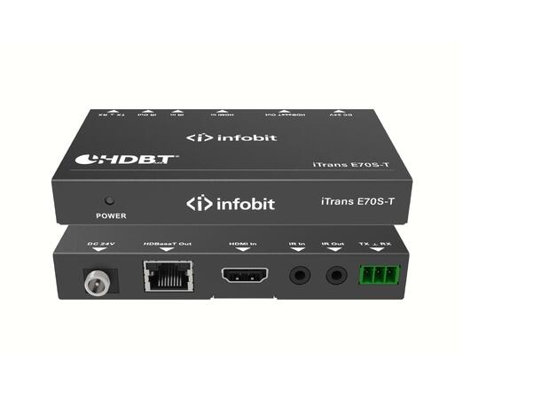 InfoBit - iTrans E70S HDBT Transmitter 40m 4K@30Hz24bit, 70m 1080p@60Hz48 bit