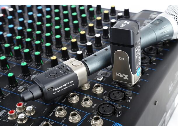 Xvive - U3C Microphone Condenser 2,4GHz XLR WL TX/RX >30m >5t batteri