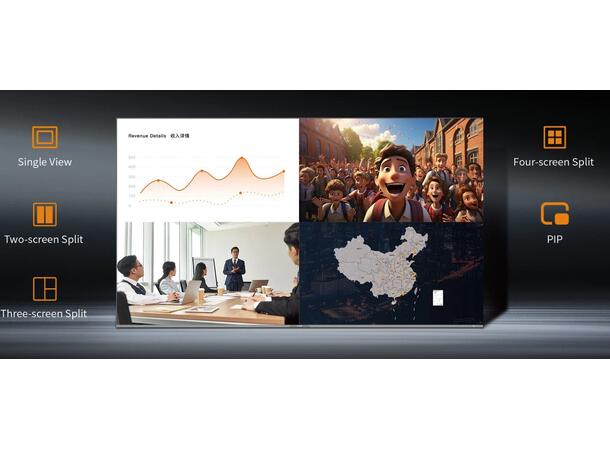 Absen Icon X136 V2 LED w/Wallmount 136" PP1.5 1920x1080