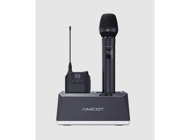 Aimiciot - Charging dock Lade dock for 2 stk mikrofoner