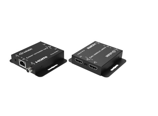 InfoBit - iTrans E70N HDMI Extender Sett CAT6:70m 1080p,40m 4k@30Hz HDMI loop-out