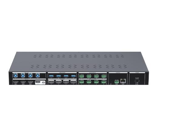 InfoBit - iMatrix HU44 USB/HDMI matrix 4×4HDMI-4× 4USB-8×8audio/ matrix