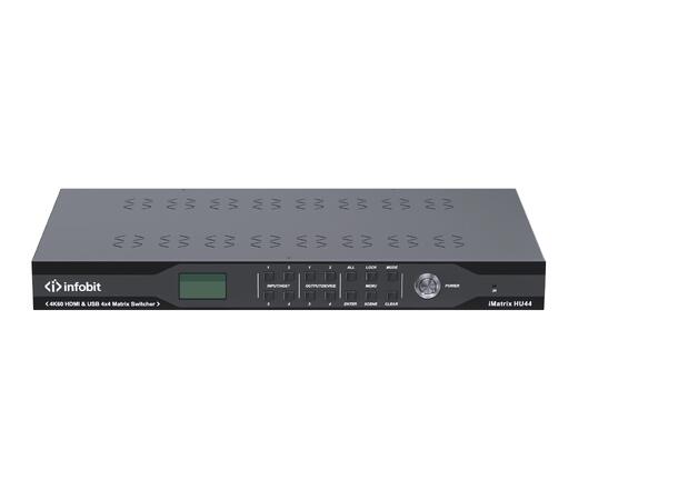 InfoBit - iMatrix HU44 USB/HDMI matrix 4×4HDMI-4× 4USB-8×8audio/ matrix