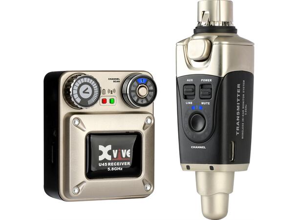 Xvive - U45 WL In-Ear System 5,8GHz WL TX/RX >30m >5t batteri