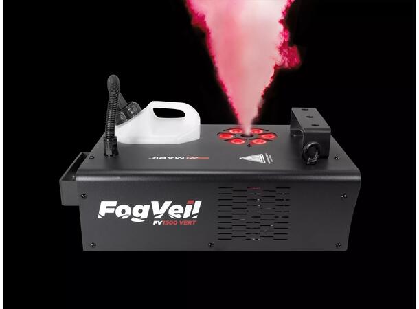 WorkPro - fog machine Vertical . 1500 W. Tank 2.5 litres. 6 LEDs RGB 3 W. DMX & R