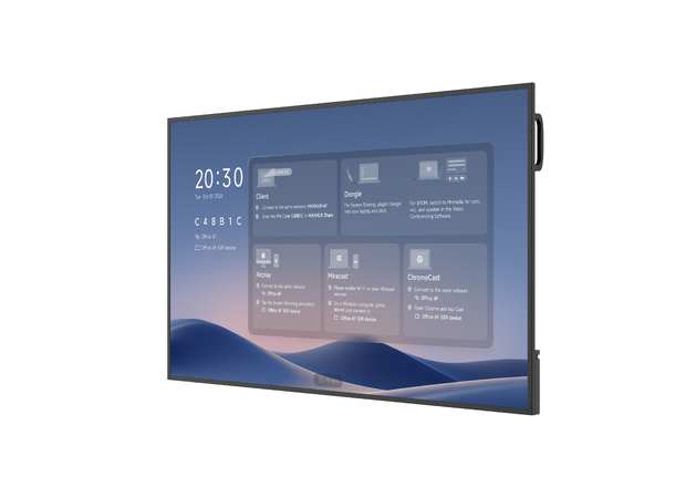 MAXHUB 43" 4K Display 500nits 24/7 USB-C (65W), Haze 25%, veggfeste ink.