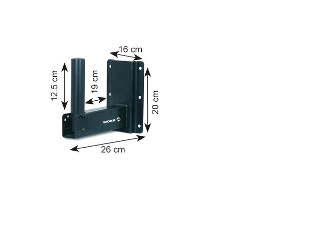 WorkPro - Wallmount bracket 45 KG 90° to 135°. Max Load: 45 Kg pair