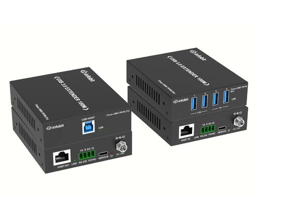 InfoBit - iTrans USB3.0 5gb ekstender 100M HDBT3.0 USB3.0 POC 5GBIT