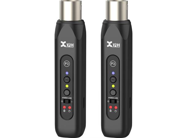 Xvive - P3D Stereo BT Audio Receiver XLR BT audio receiver. >30m >8t batteri